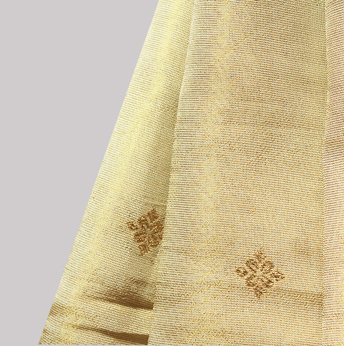 Golden Beige Dyeable Unstitched Fabric - Perfect For Your Creations