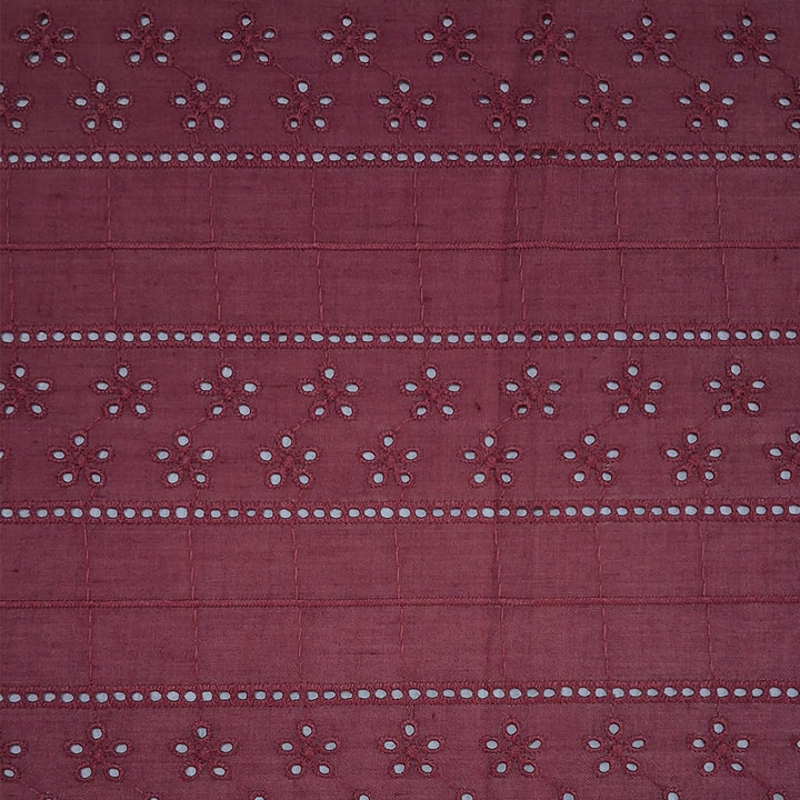 Embroidered Cotton Hakoba Fabric - 05