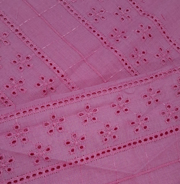 Embroidered Cotton Hakoba Fabric - 05