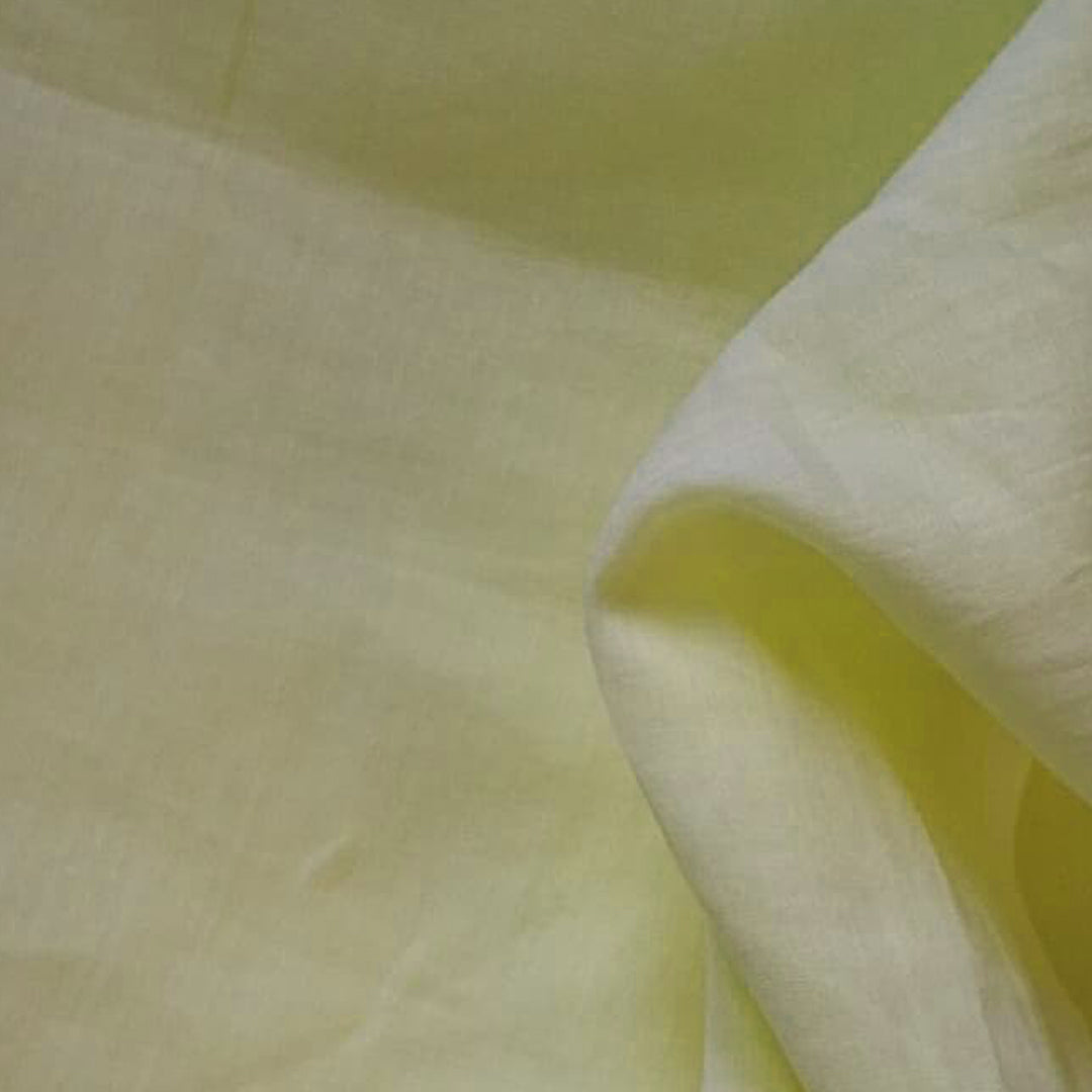 Lemon Yellow Mul-Mul Plain Cotton Fabric