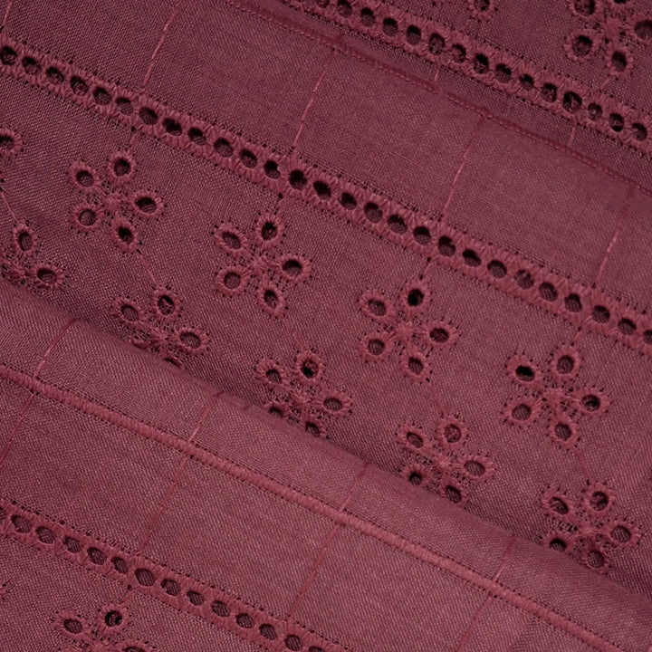 Embroidered Cotton Hakoba Fabric - 05