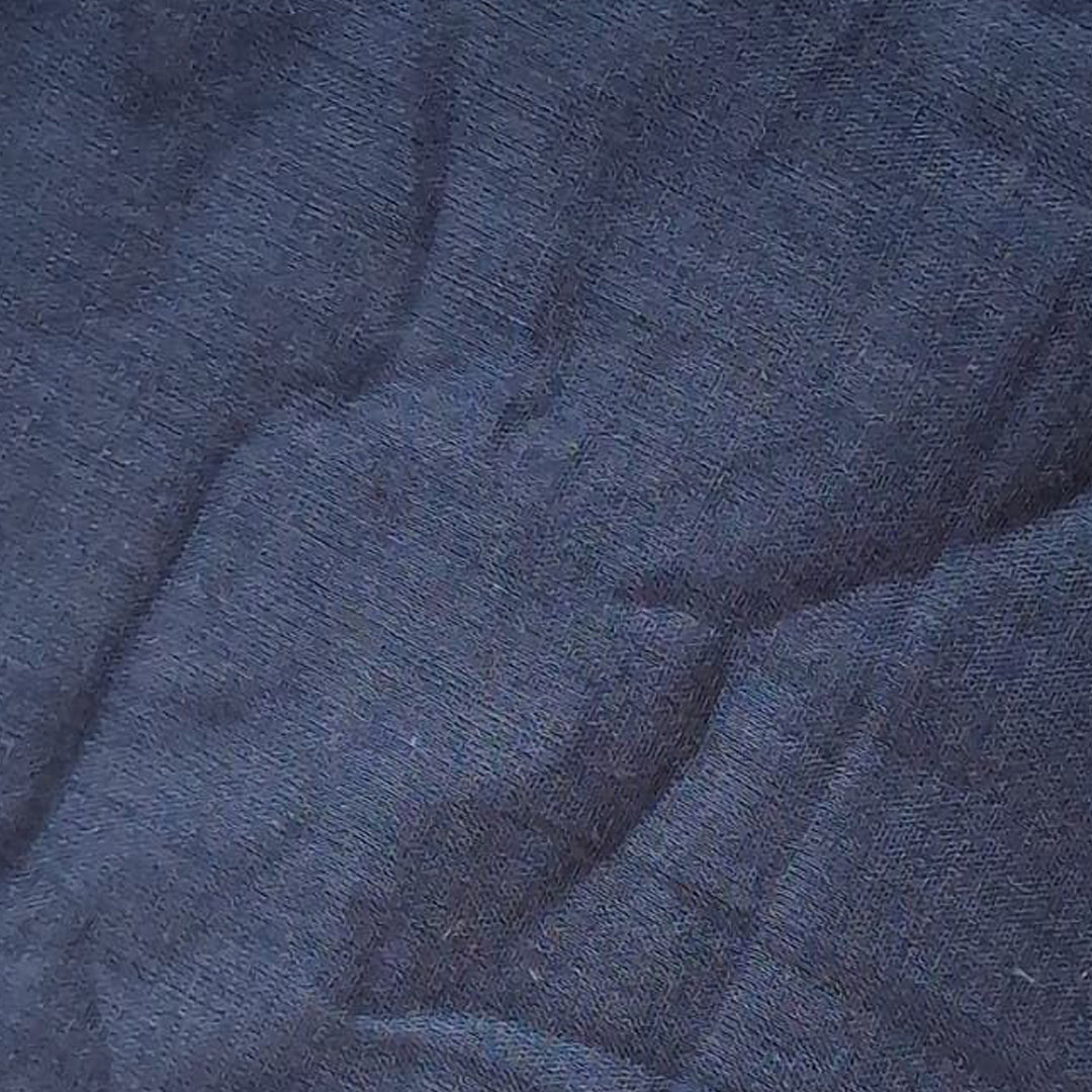 Navy Blue Mul-Mul Plain Cotton Fabric