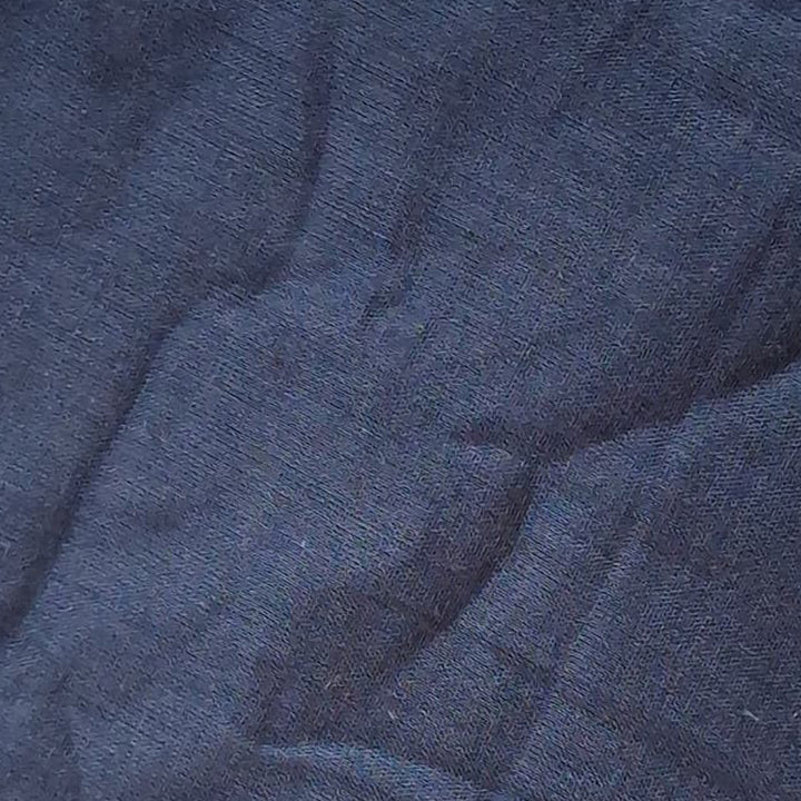 Navy Blue Mul-Mul Plain Cotton Fabric