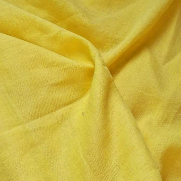 Dark Yellow Mul-Mul Plain Cotton Fabric