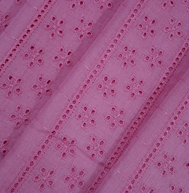 Embroidered Cotton Hakoba Fabric - 05