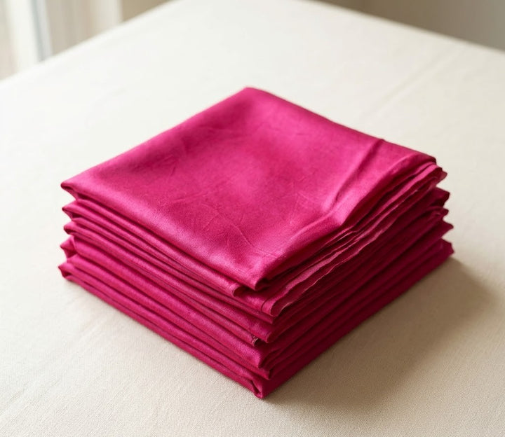 Rani Color Plain Mashru Silk Fabric