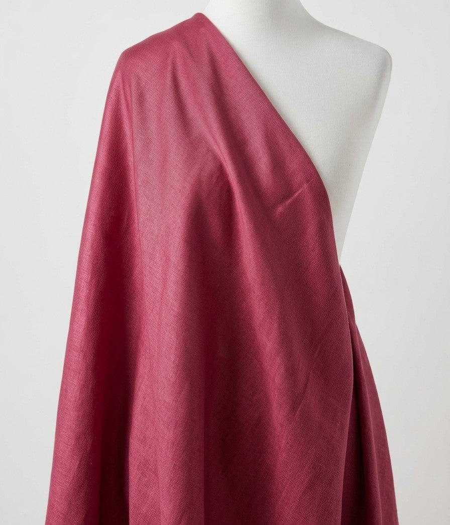 Dusty Rose Color Plain Mashru Silk Fabric