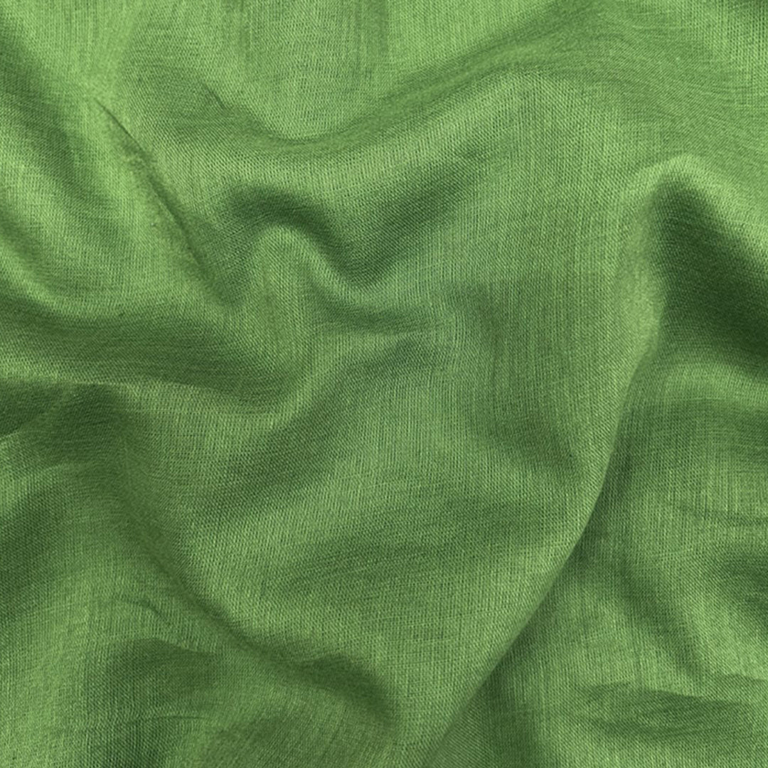 Light Green Mul-Mul Plain Cotton Fabric