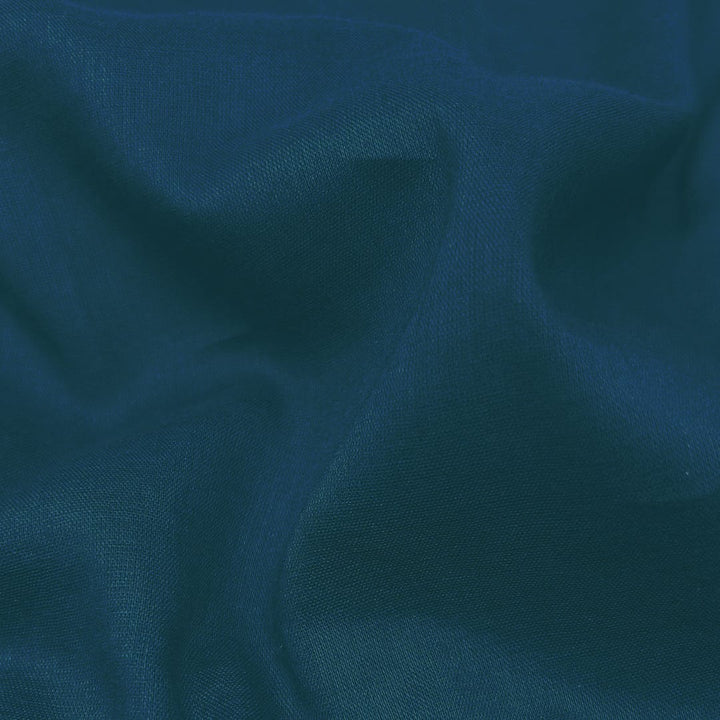 Peacock Blue Mul-Mul Plain Cotton Fabric