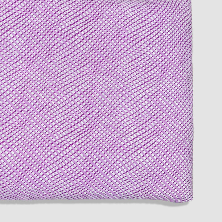 Lavender Shades Stripes Printed Cotton Fabric