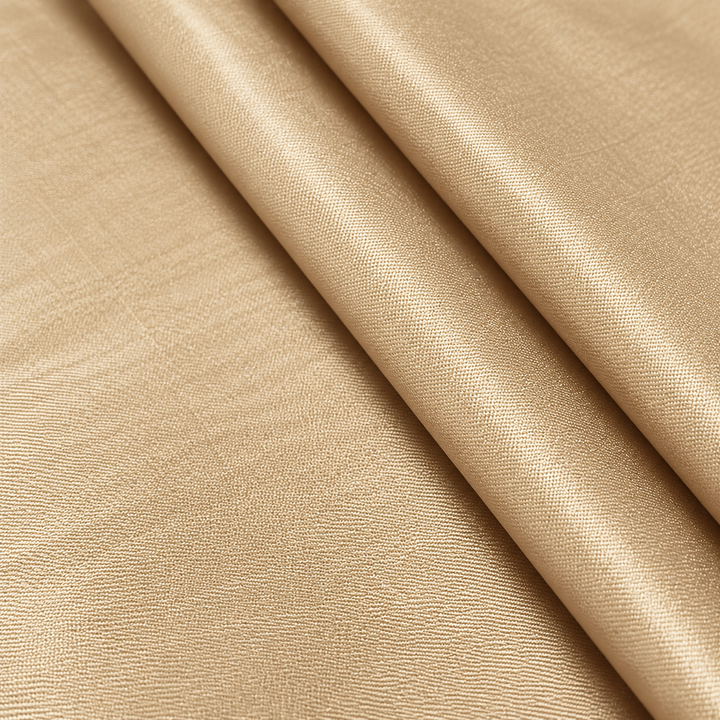 Golden Color Plain Mashru Silk Fabric