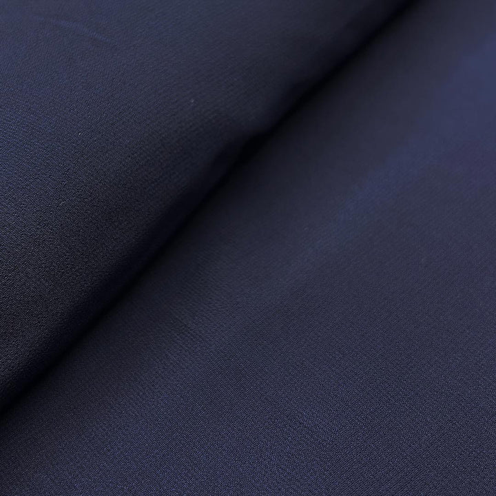 Dark Blue Plain Heavy Fox Georgette Fabric