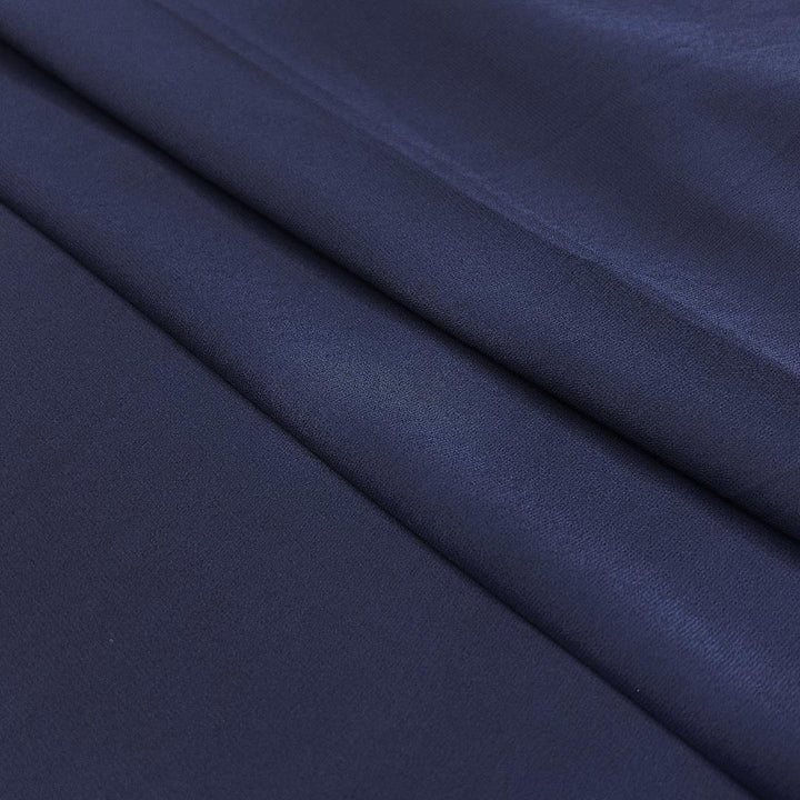 Dark Blue Plain Heavy Fox Georgette Fabric
