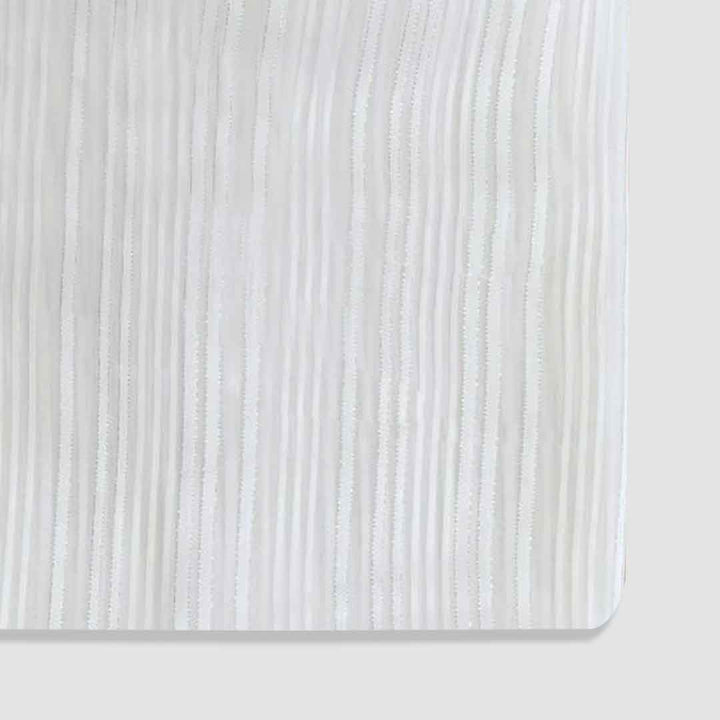 Grey Stripes Printed Georgette Fabric
