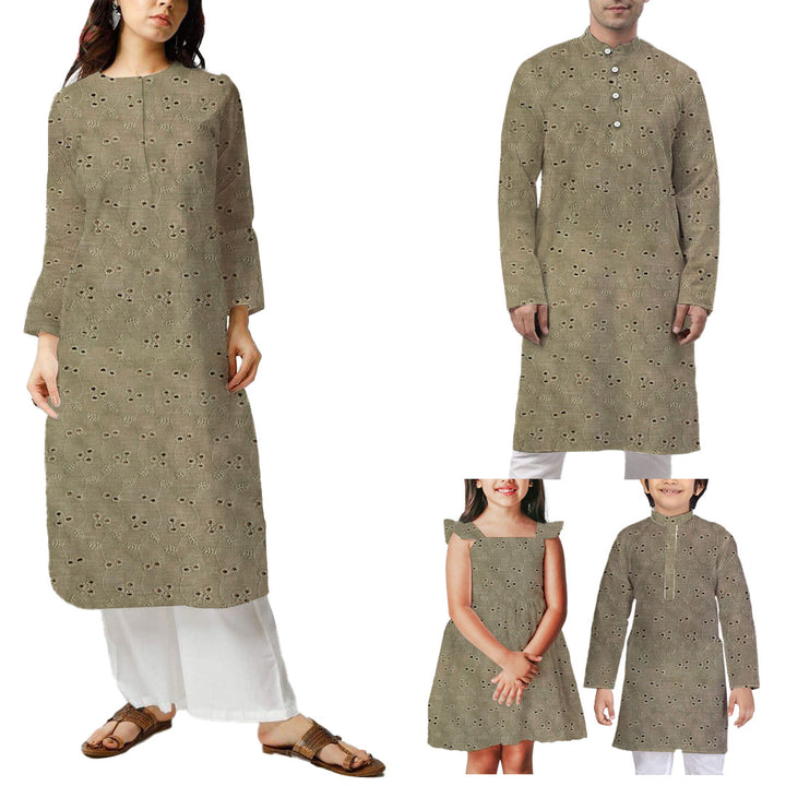 Green Shade Embroidered Cotton Heavy Hakoba Fabric