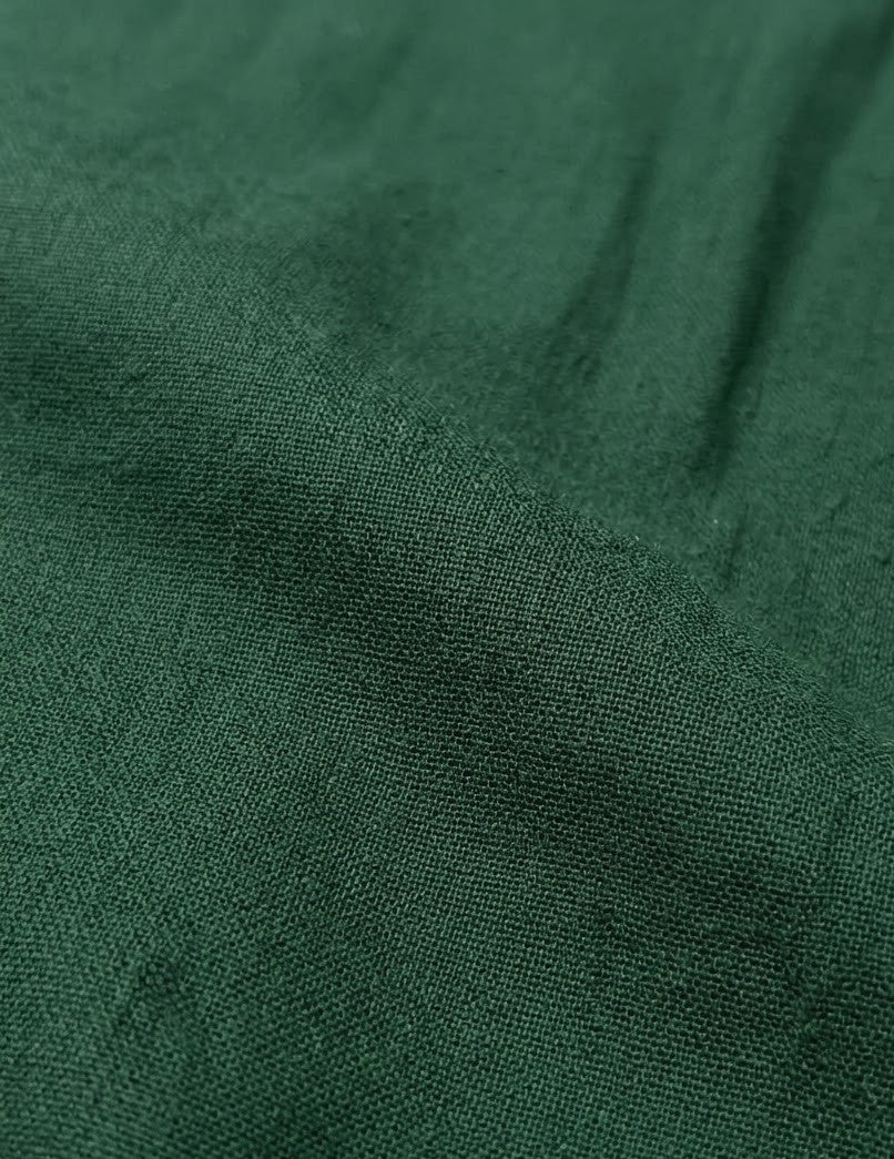 Bottle Green Mul-Mul Plain Cotton Fabric