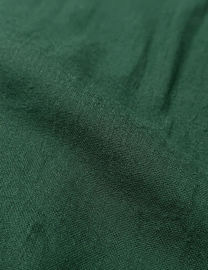 Bottle Green Mul-Mul Plain Cotton Fabric