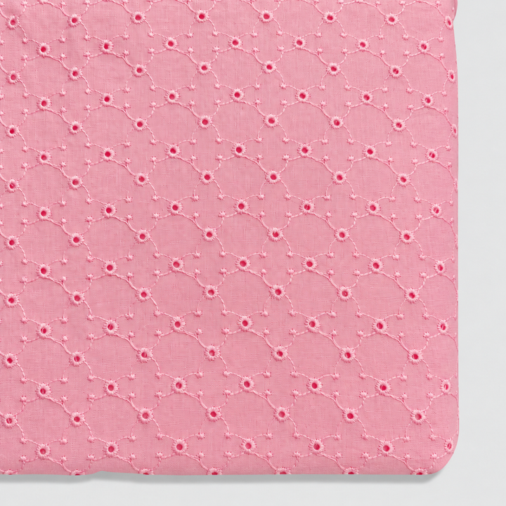 Light Pink Shade Embroidered Cotton Heavy Hakoba Fabric