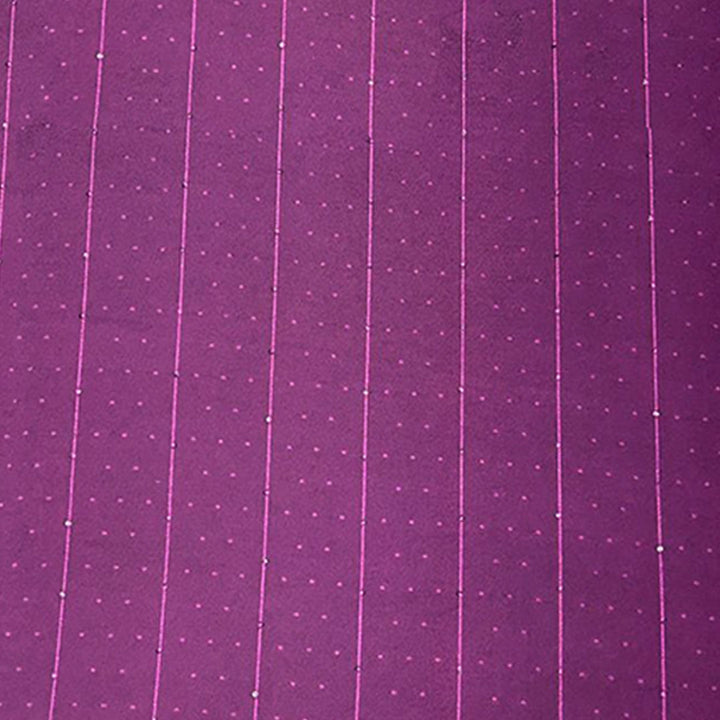 Wine Shades Stripes With Butti Rangila Sequence Fabric