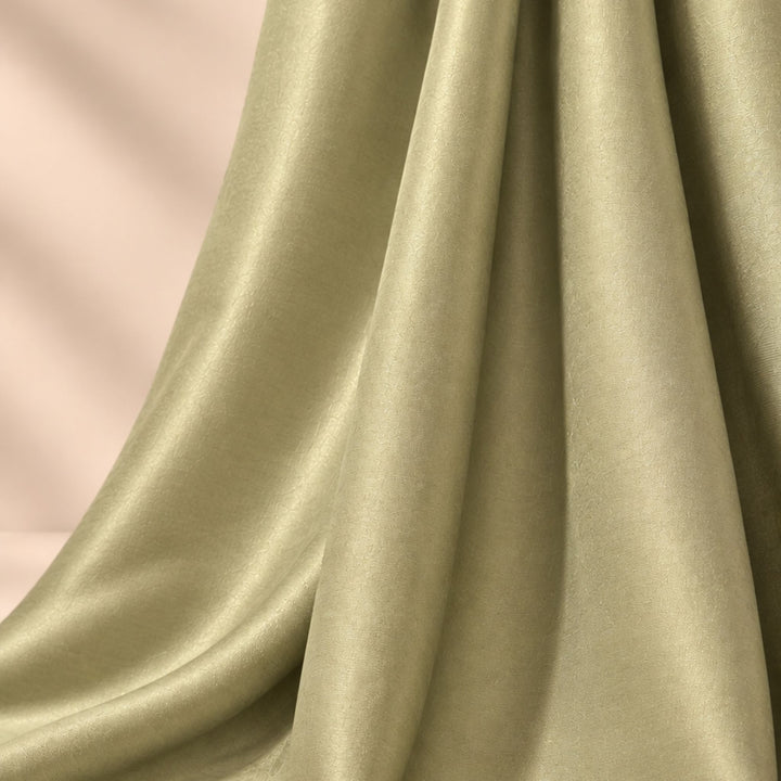 Kanjivaram Jacquard Printed Fabric | Fabric for Lehenga, Blouse & Kurti (Pista)