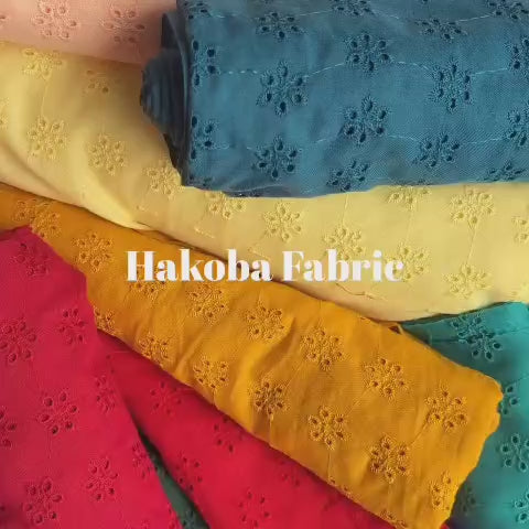 Embroidered Fabric Cotton Hakoba-02