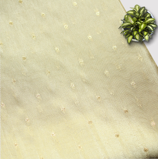 Golden Beige Dyeable Unstitched Fabric - Perfect For Your Creations